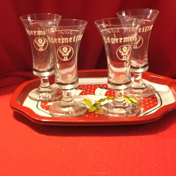 Footed Jagermeister 2cl Glasses - Picture 2 of 2